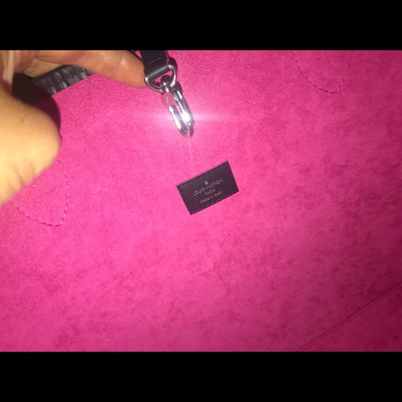 Authentic Louis Vuitton Neverfull MM Noir/hotpink - Picture 6 of 8